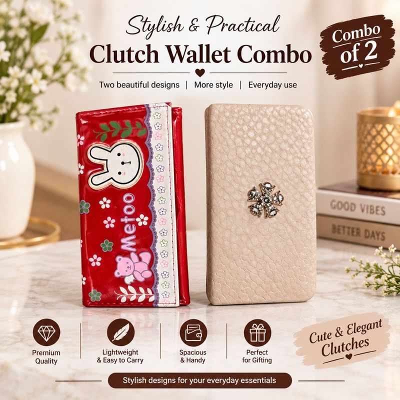 Sparkling Flower Clutch Bag