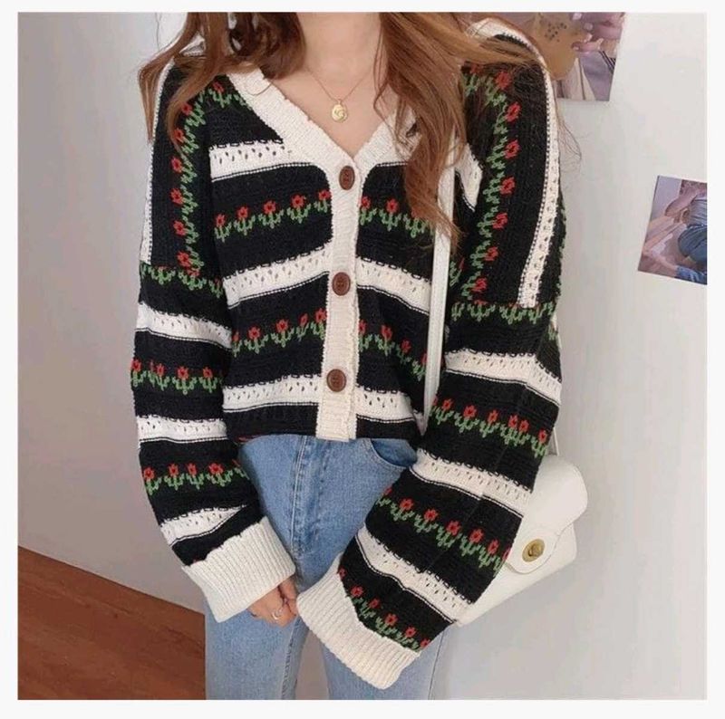 oversized Knit Cardigan