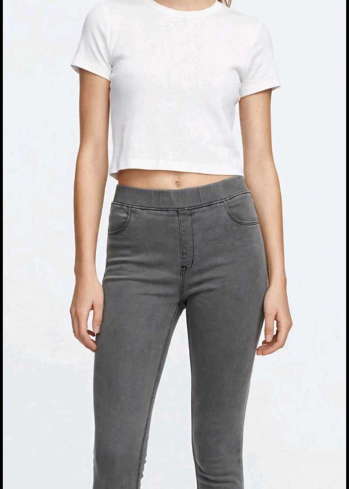 Grey Skinny Fit Jeans