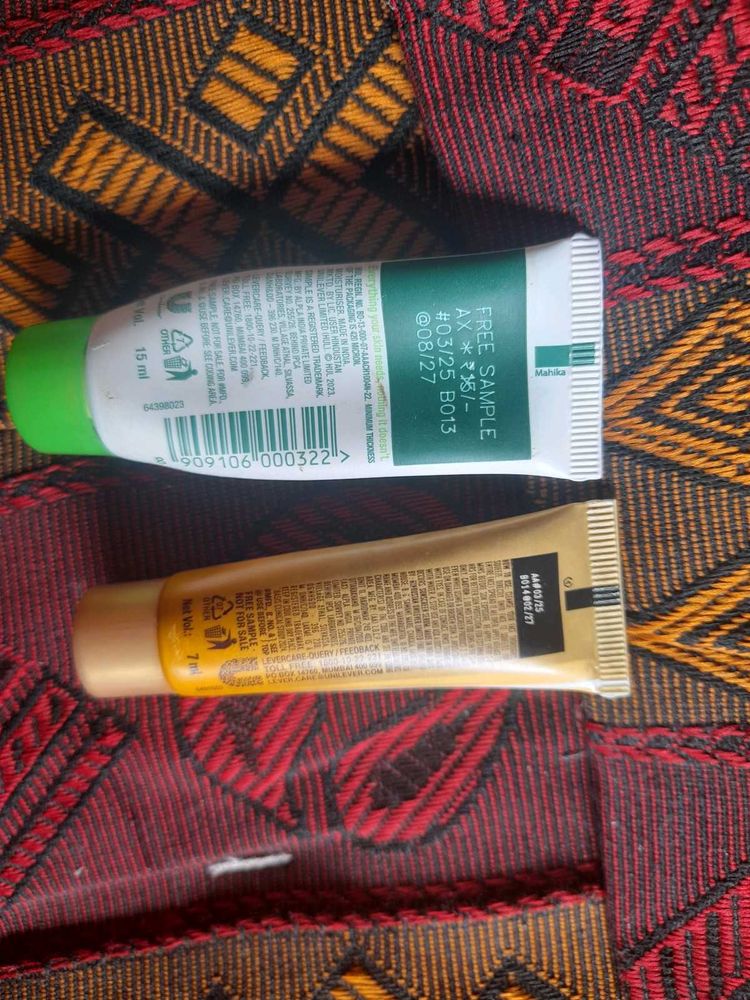 Unilever Sample Skincare Tubes