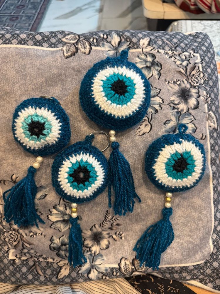 Handmade Evil Eye Hanging Set