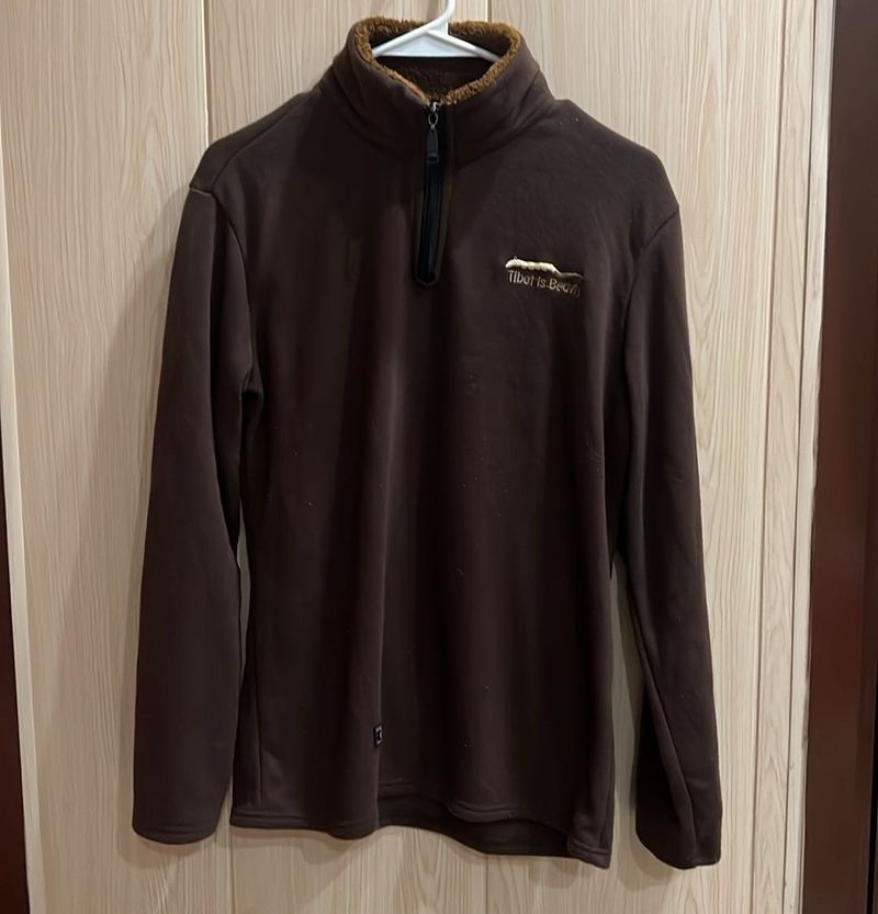 Brown Fleece Pullover