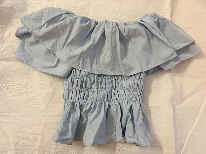 Cute Off-Shoulder Ruffle Top