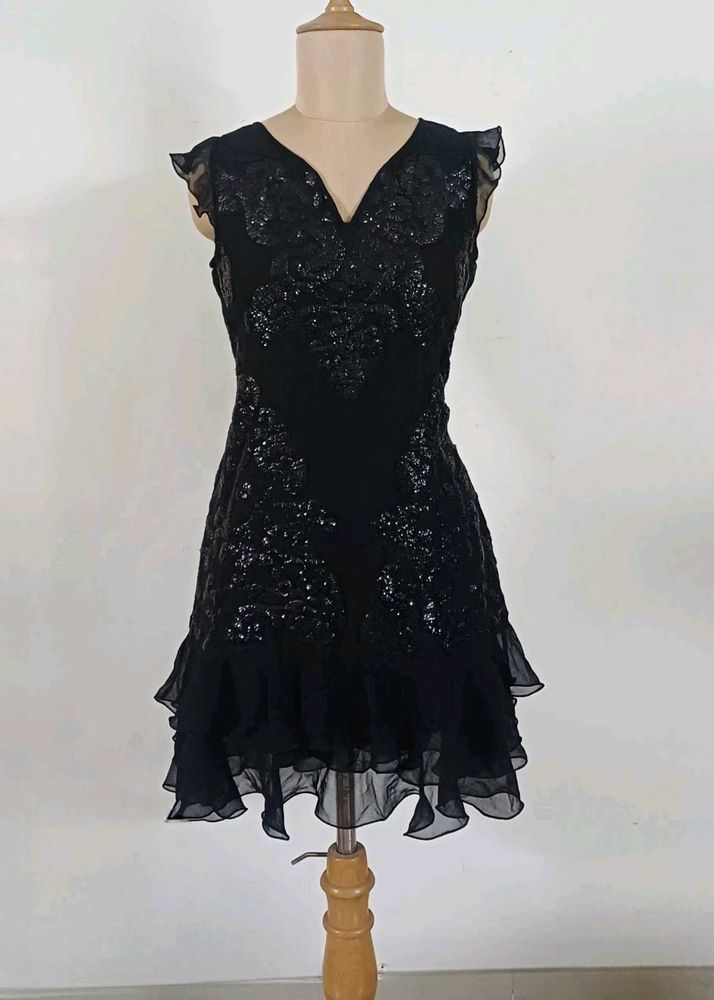 Black Sequin Mermaid Party Dress