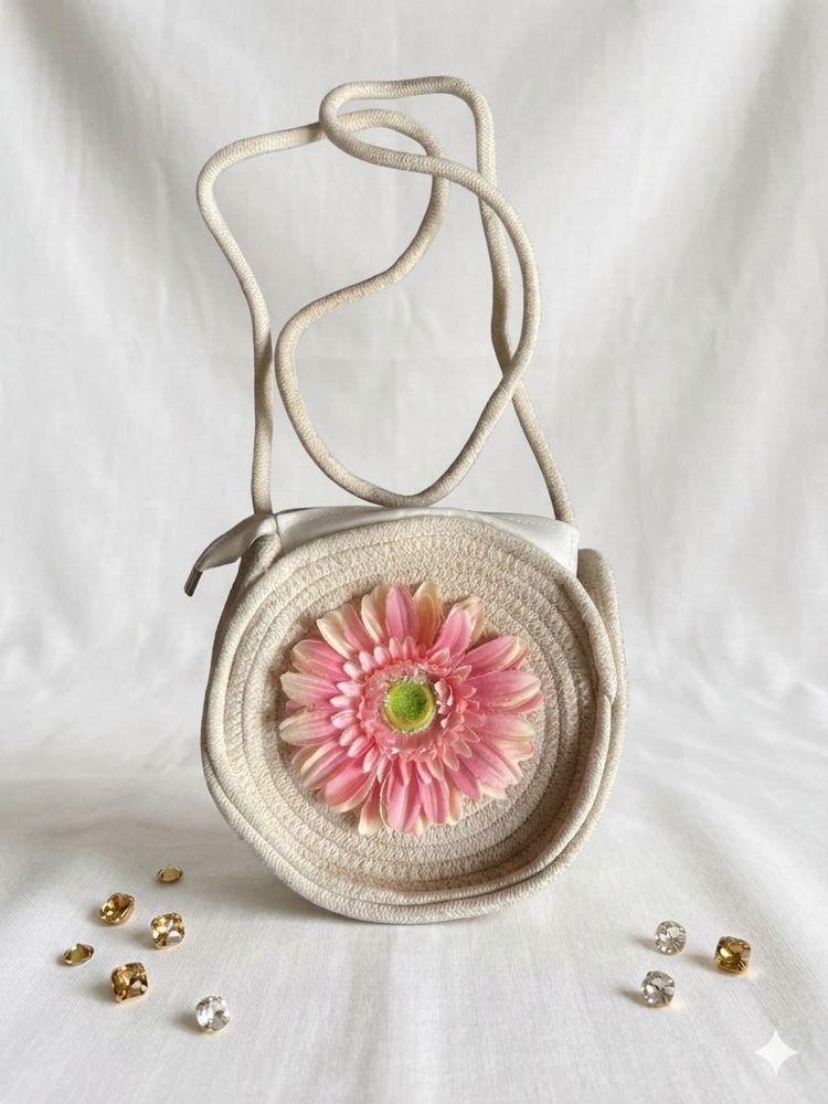 Boho Flower Crossbody Bag