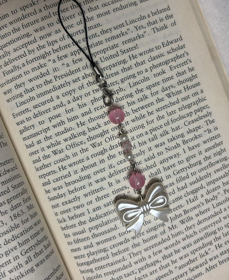 Cute Bow Charm Phone Strap