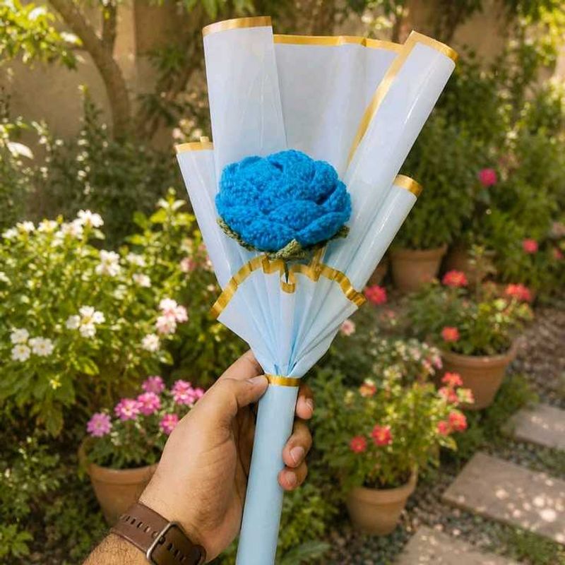 Handmade Crochet Flower Bouquet