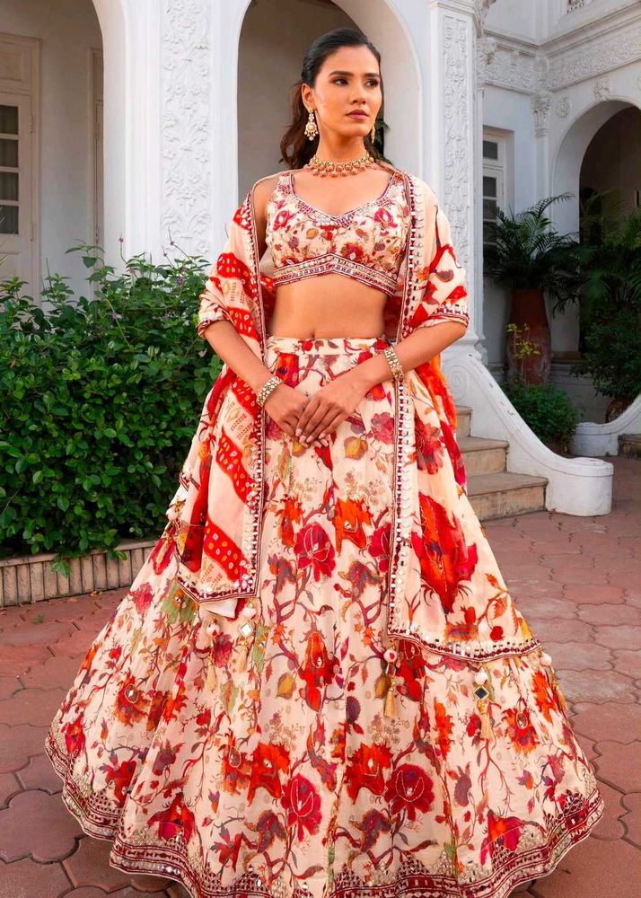 Beautiful Floral Lehenga Choli Set
