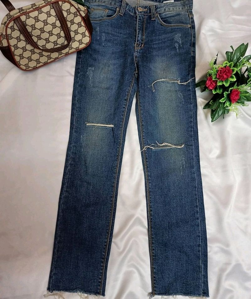 Mid Waist Jeans