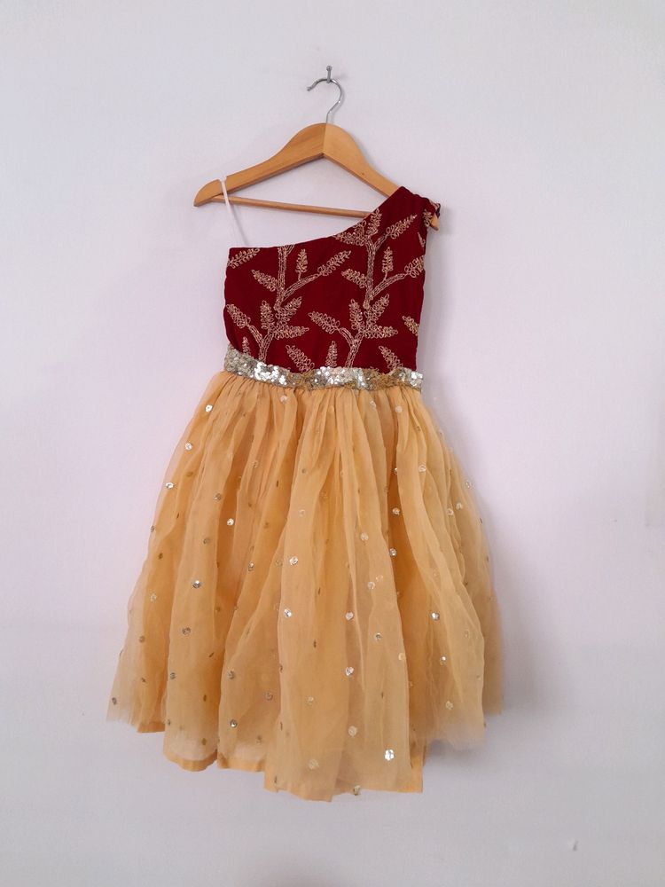 Cream Embroidered Frock (Girl's)