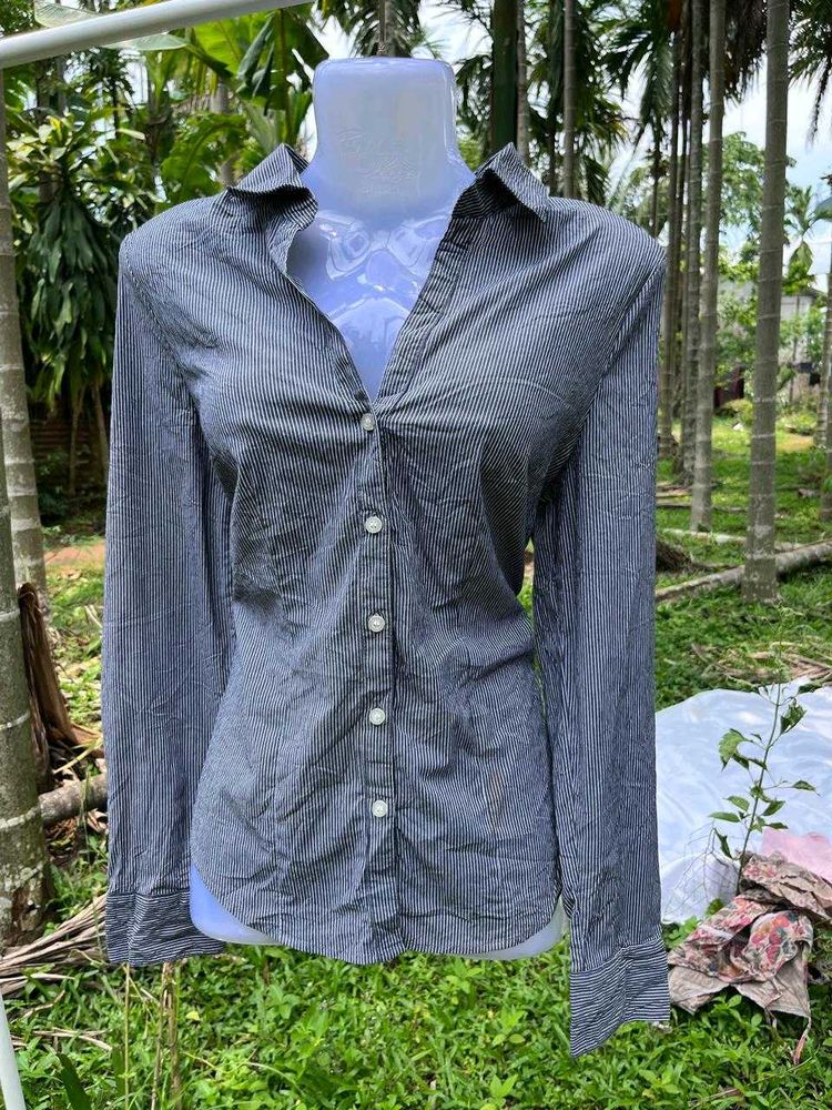 Classic Striped Button-Down Shirt