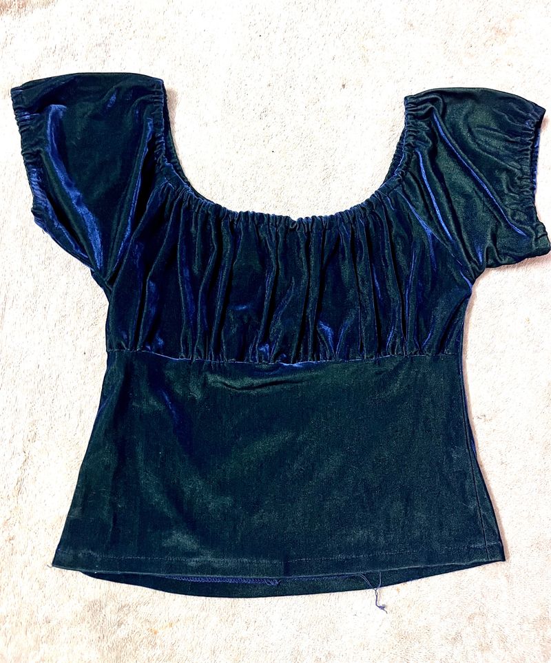 Party Wear Shiny Tank/crop Top