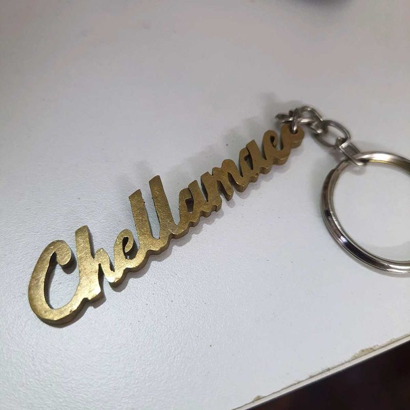 Brass Chellamae Keychain