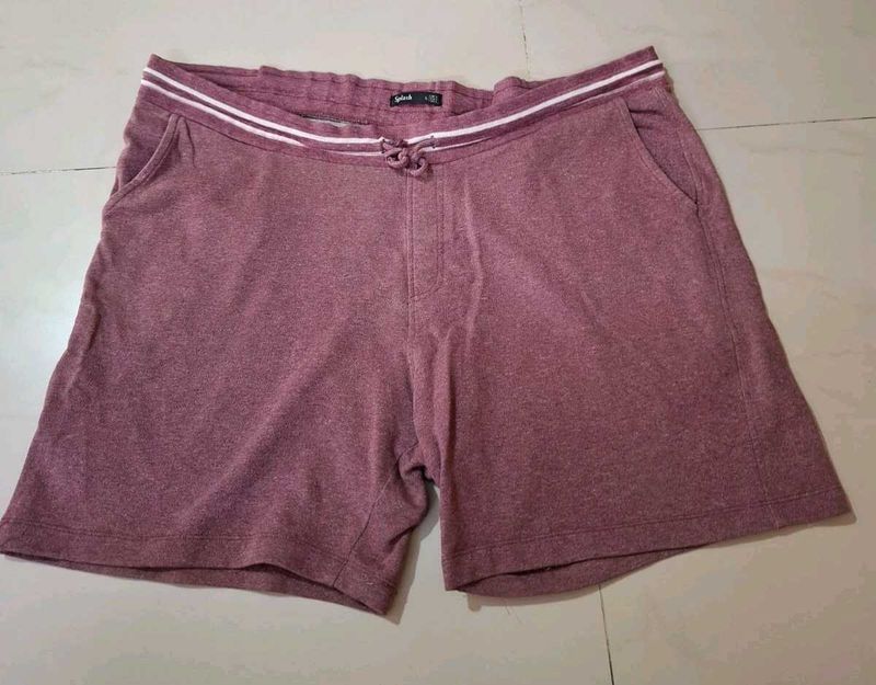 Comfortable Men's Maroon Shorts