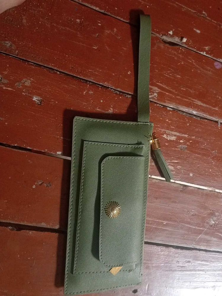 Chic Green Card Holder Wallet