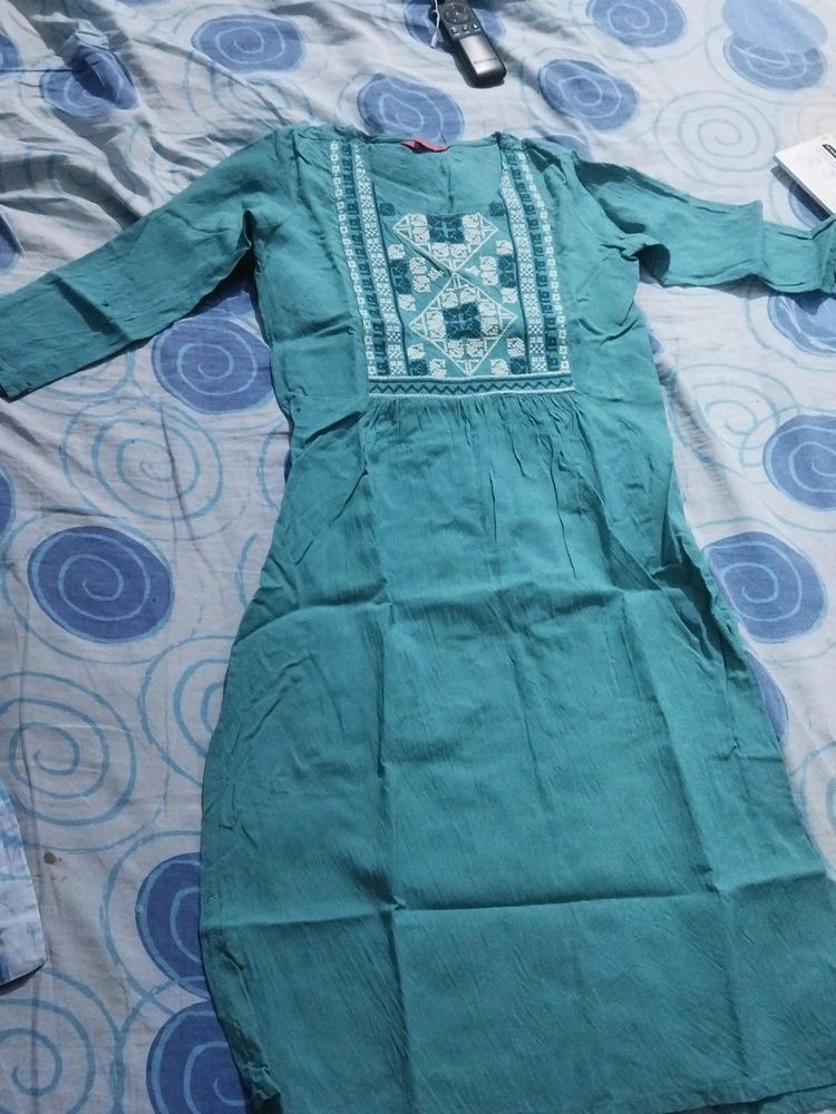 Sea Green Kurtha