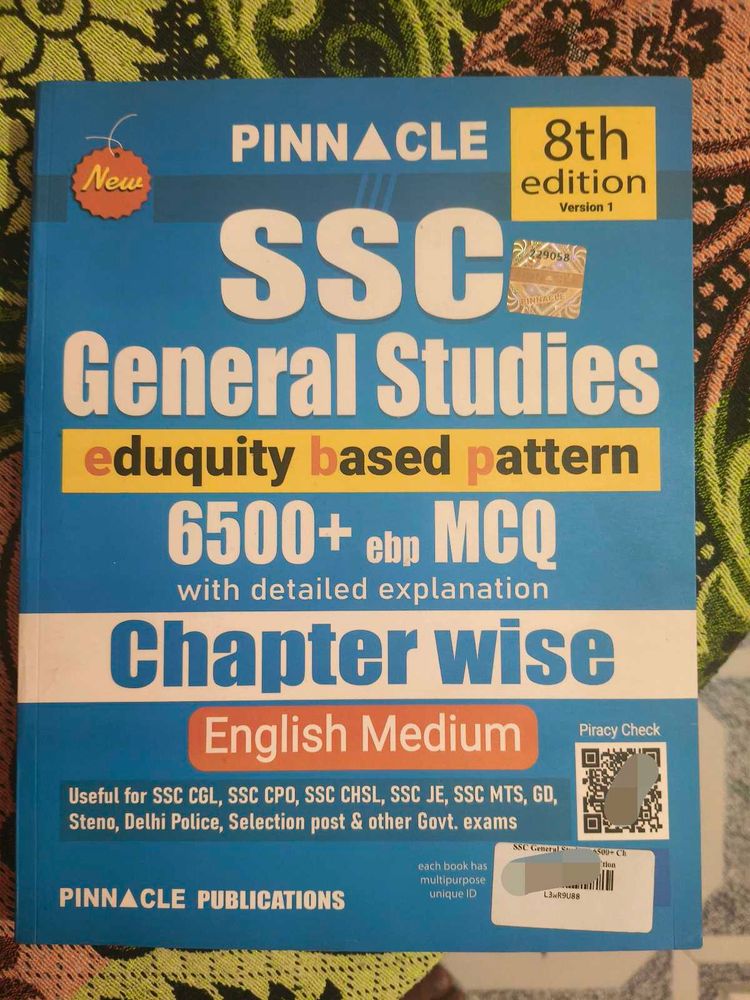SSC General Studies 8th Edition - MCQs