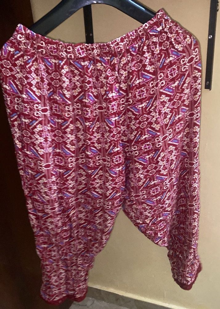 Bohemian Print Palazzo Pant and long kurti