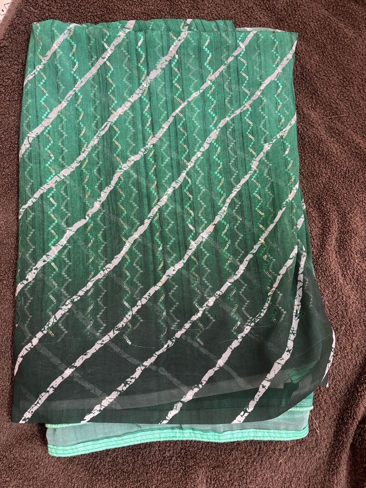 Green Leheriya Saree