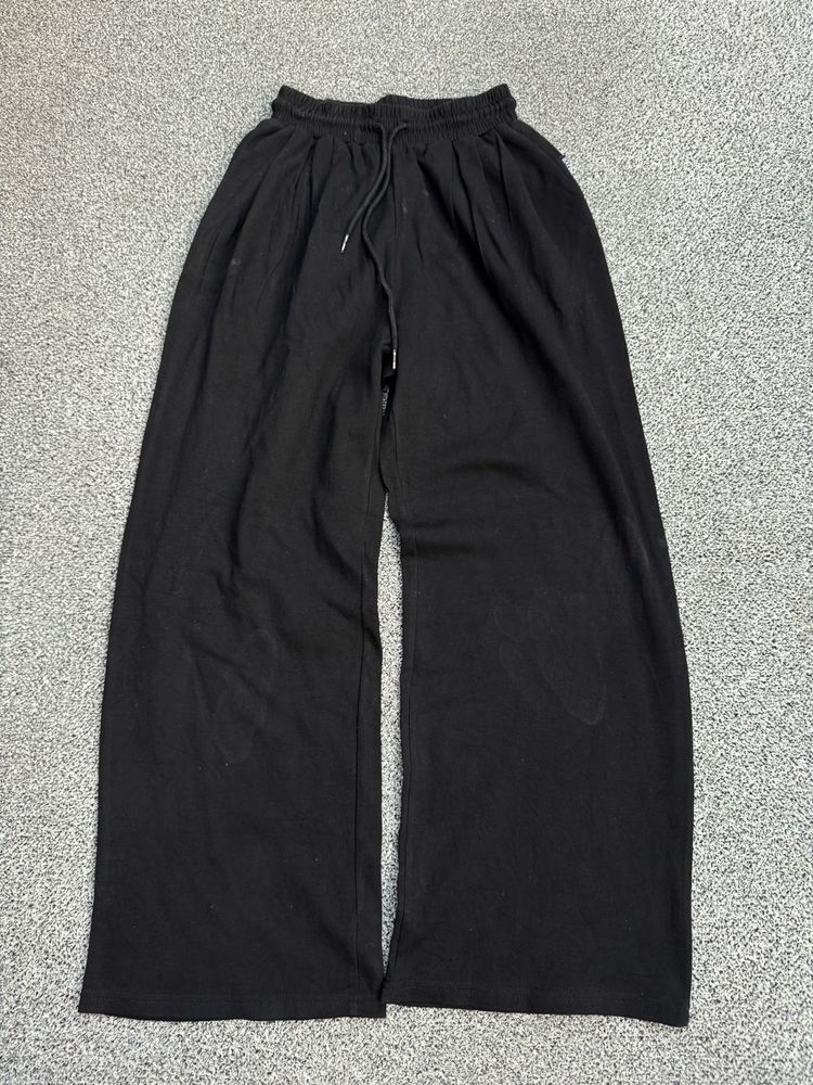 Black Wide Leg Lounge Pants