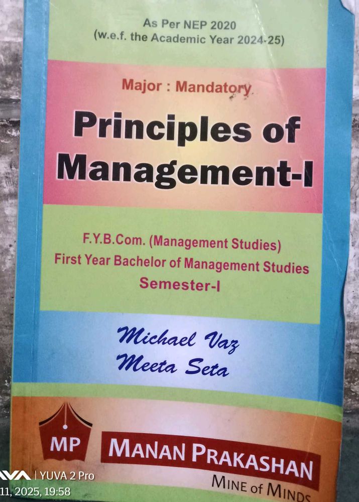 Principles of Management-I
