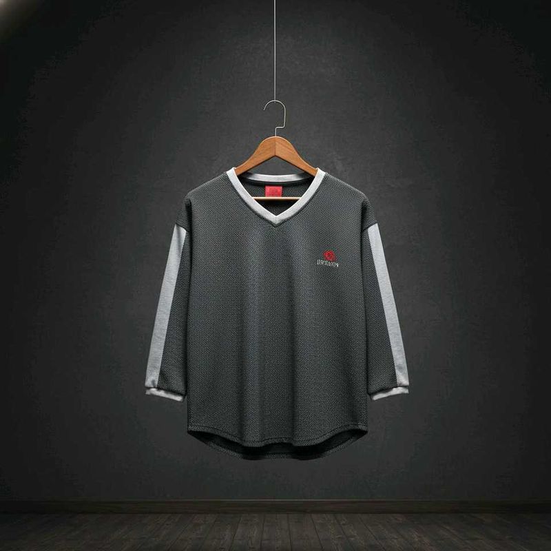 Black Woolen T-Shirt for Sale