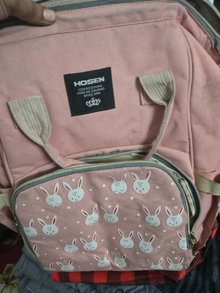 Pink Hosen Diaper Backpack