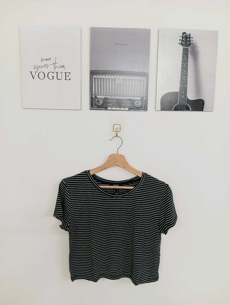 Striped Cropped T-Shirt