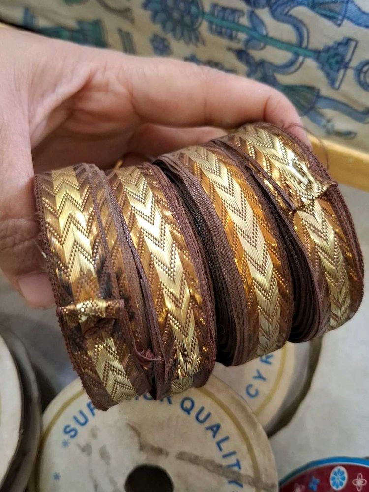 combo of copper and Gold lace