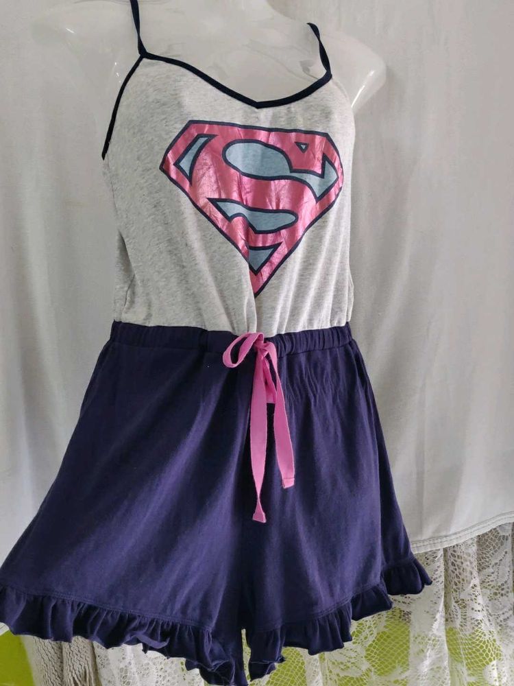 Superman Sleep Romper