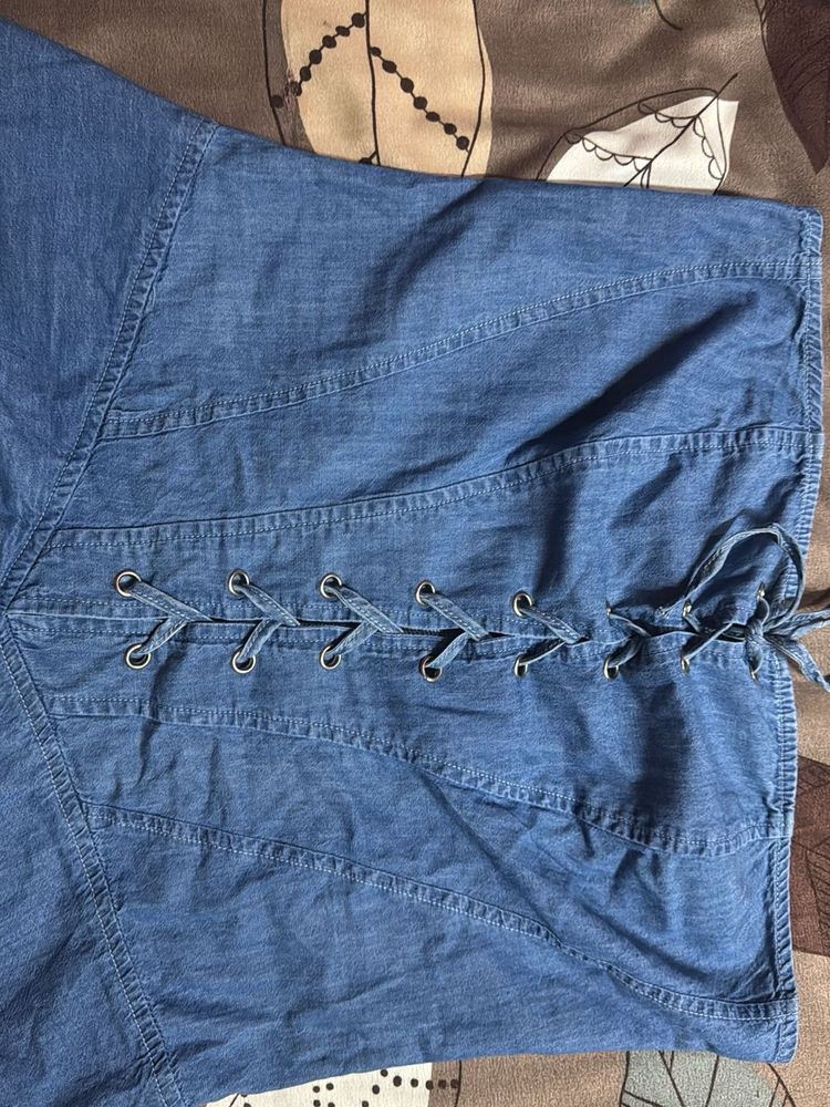 Stylish Denim Corset dress
