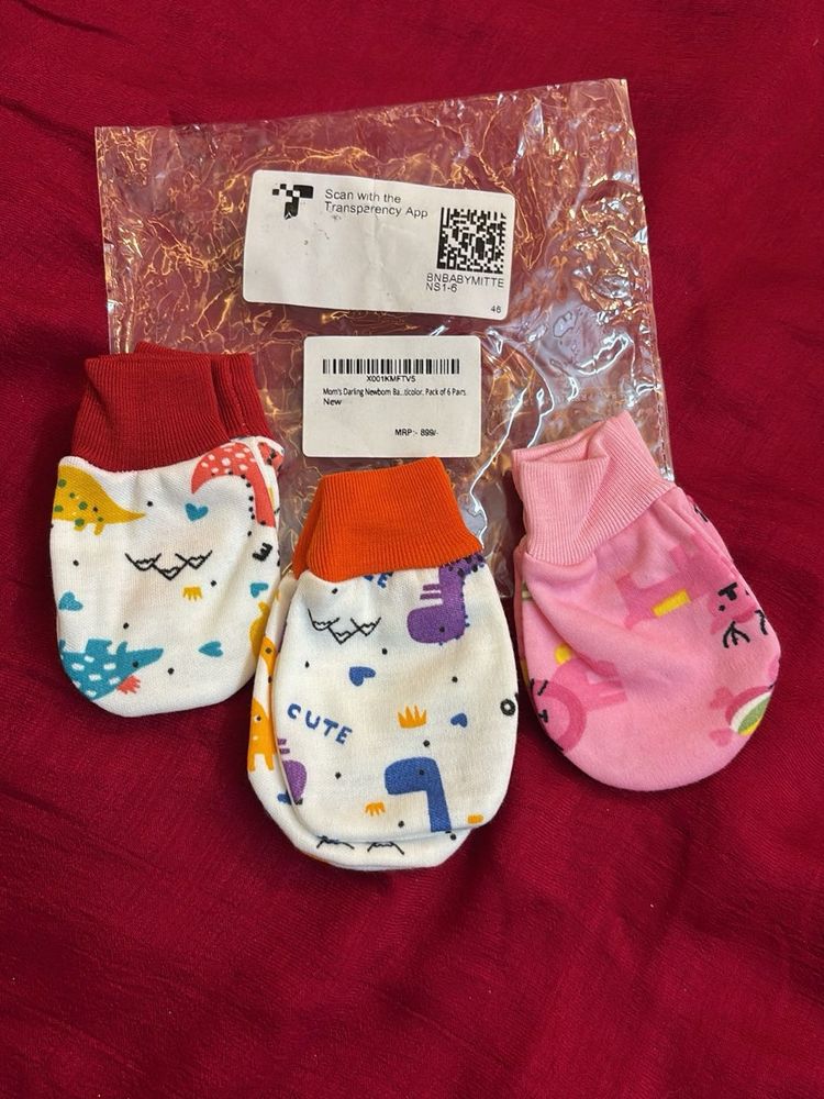 Baby Mittens (3 Pairs)