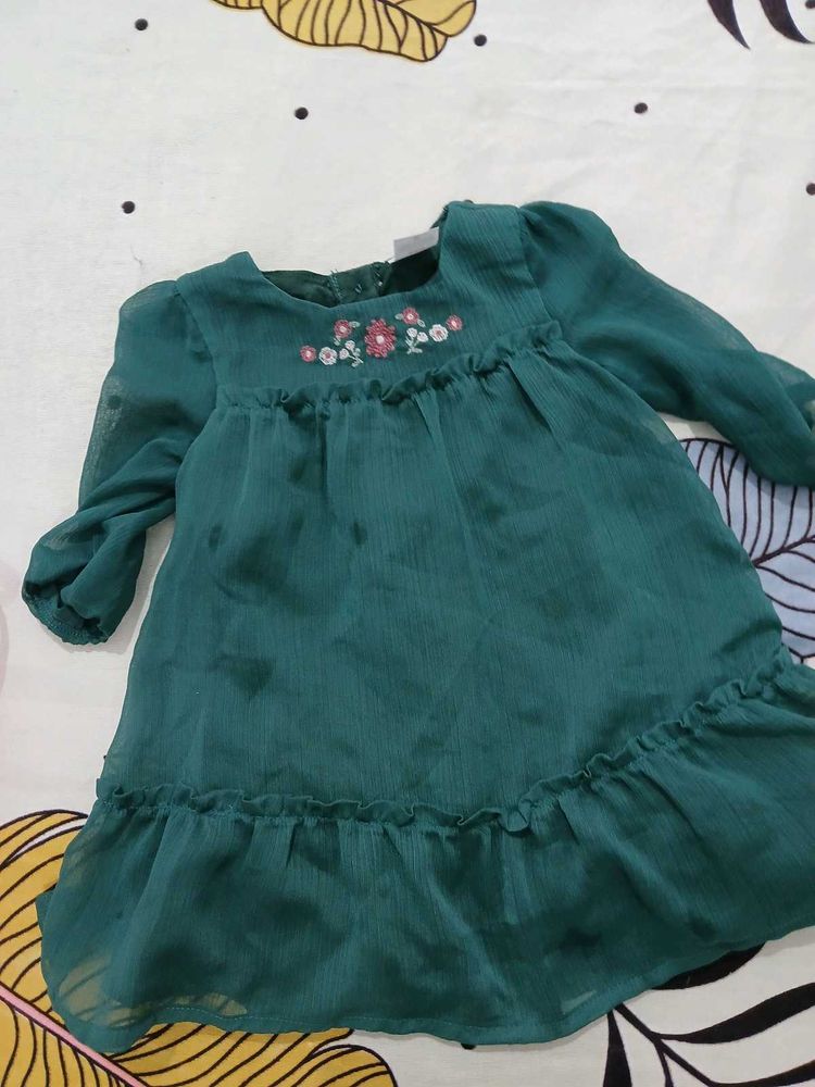 Green Floral Dress