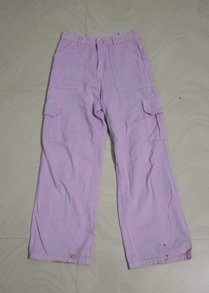 Light Pink Cargo Pants
