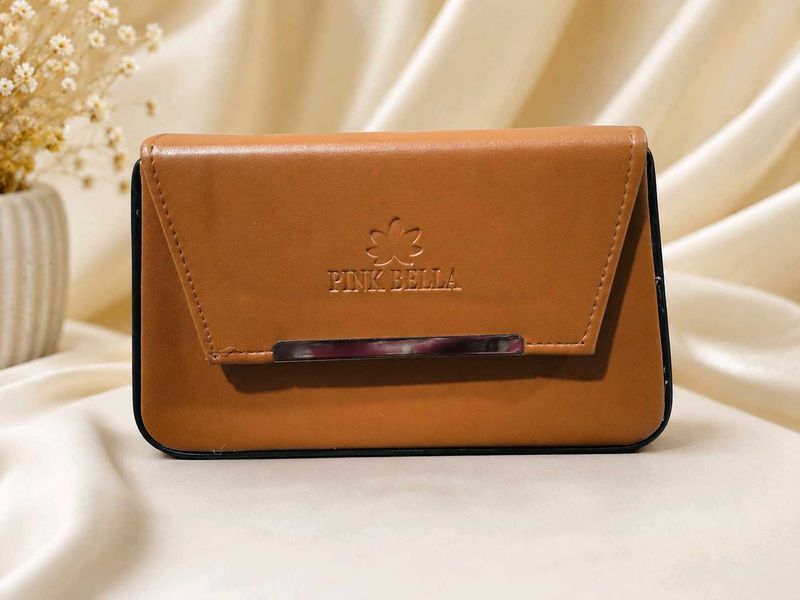 Elegant Tan Clutch Bag