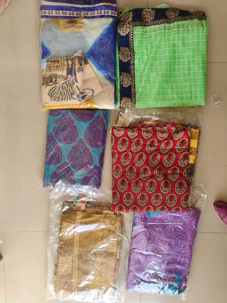 Assorted Sarees Collection set of 6