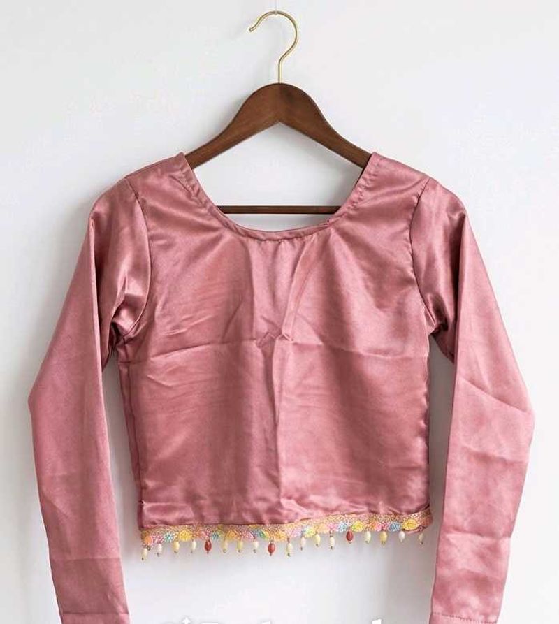 Stunning Pink Silk Blouse