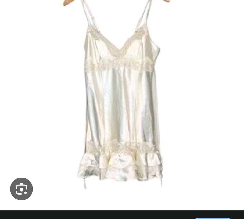 Vintage Satin Lace Slip Dress with brief 👍