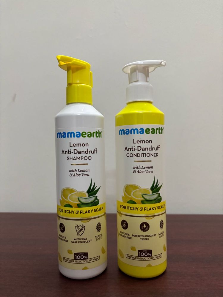 Mamaearth Combo Shampoo &amp; Conditioner New Lemon