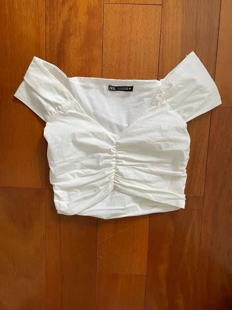 Chic Cream Off-Shoulder Top