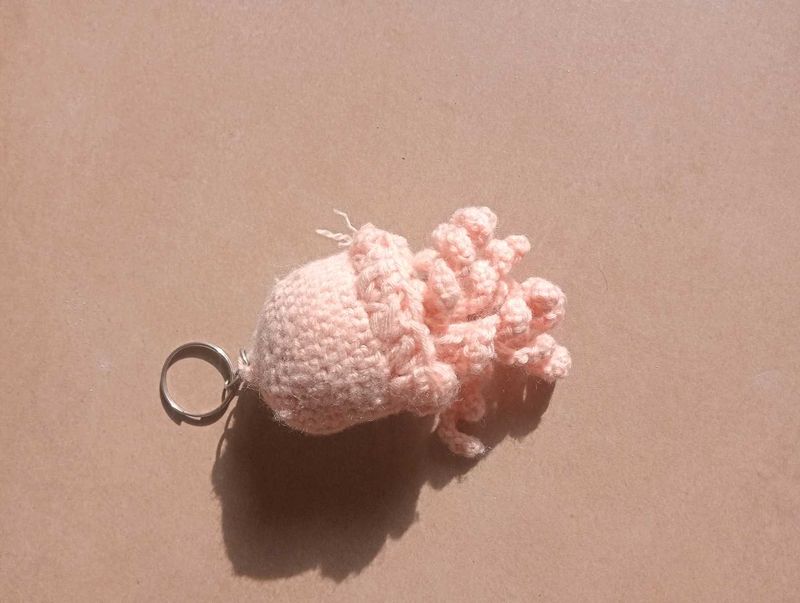 Cute Crochet jellyfish Keychain 🪼