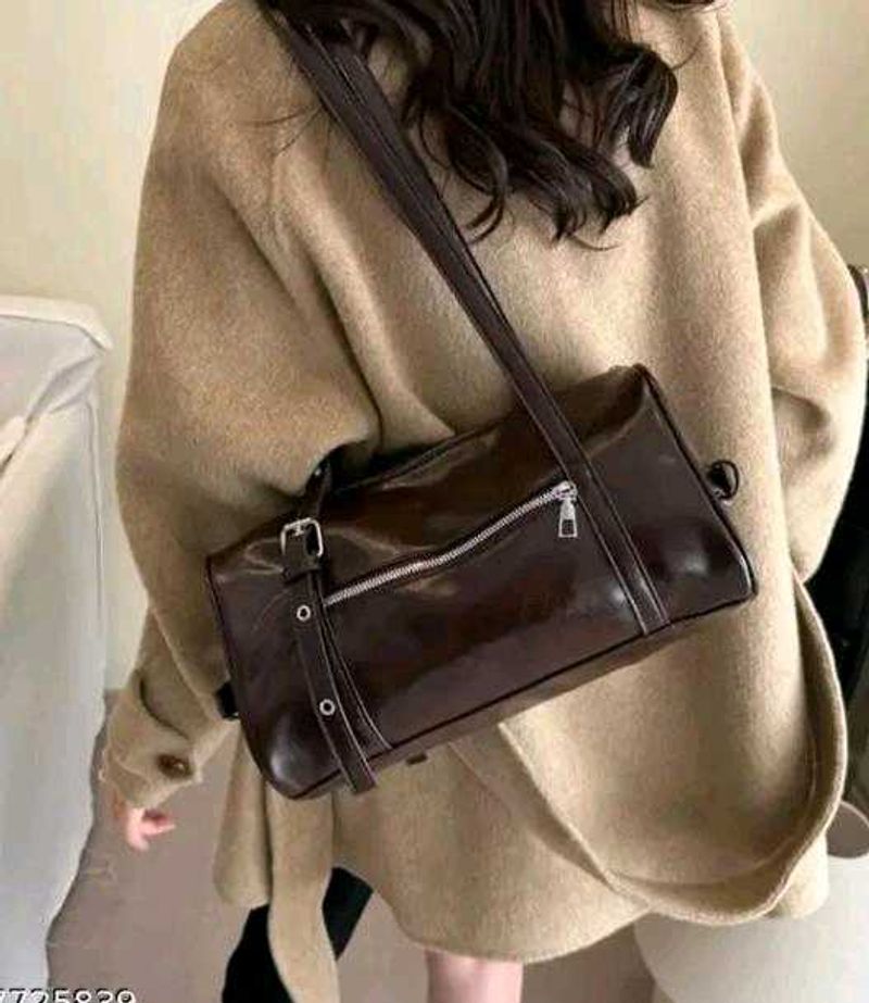 Stylish Dark Brown Shoulder Bag