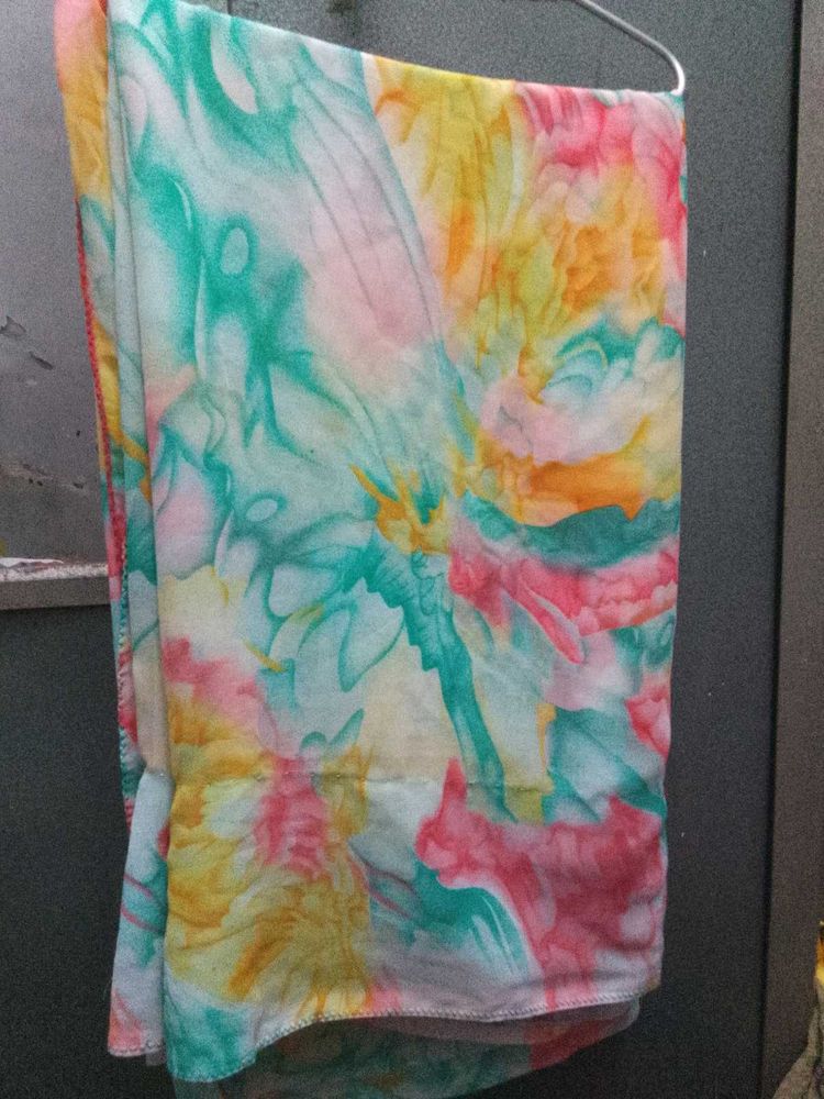 Vibrant Print Saree