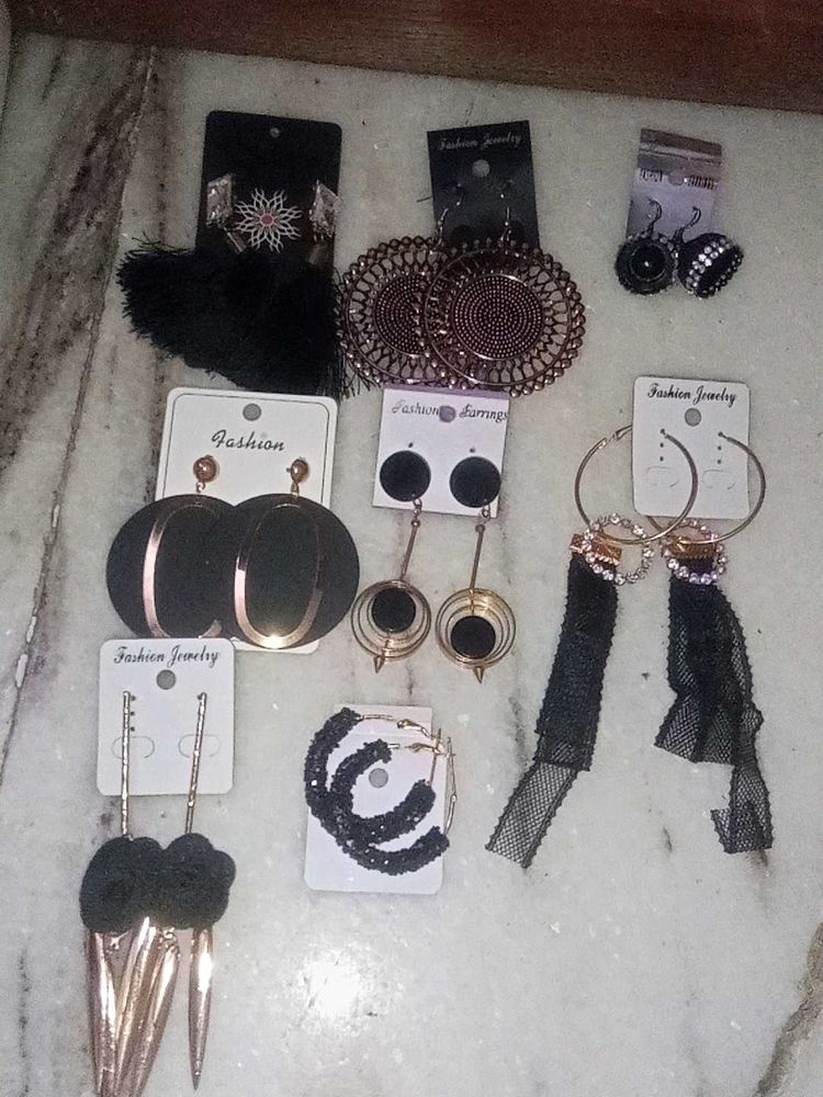 all in 250rs Assorted Fashion Earrings Bundle