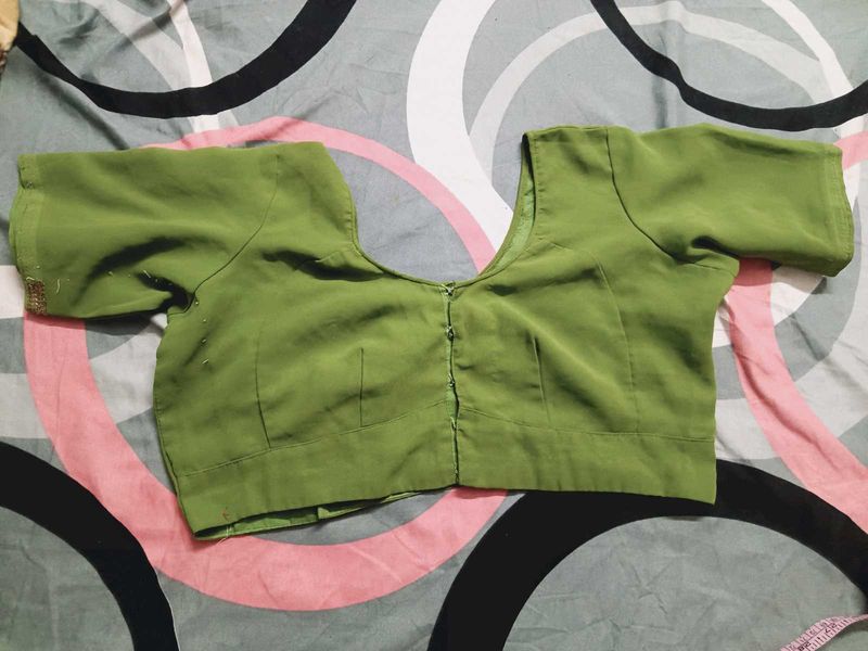 Solid Green Blouse