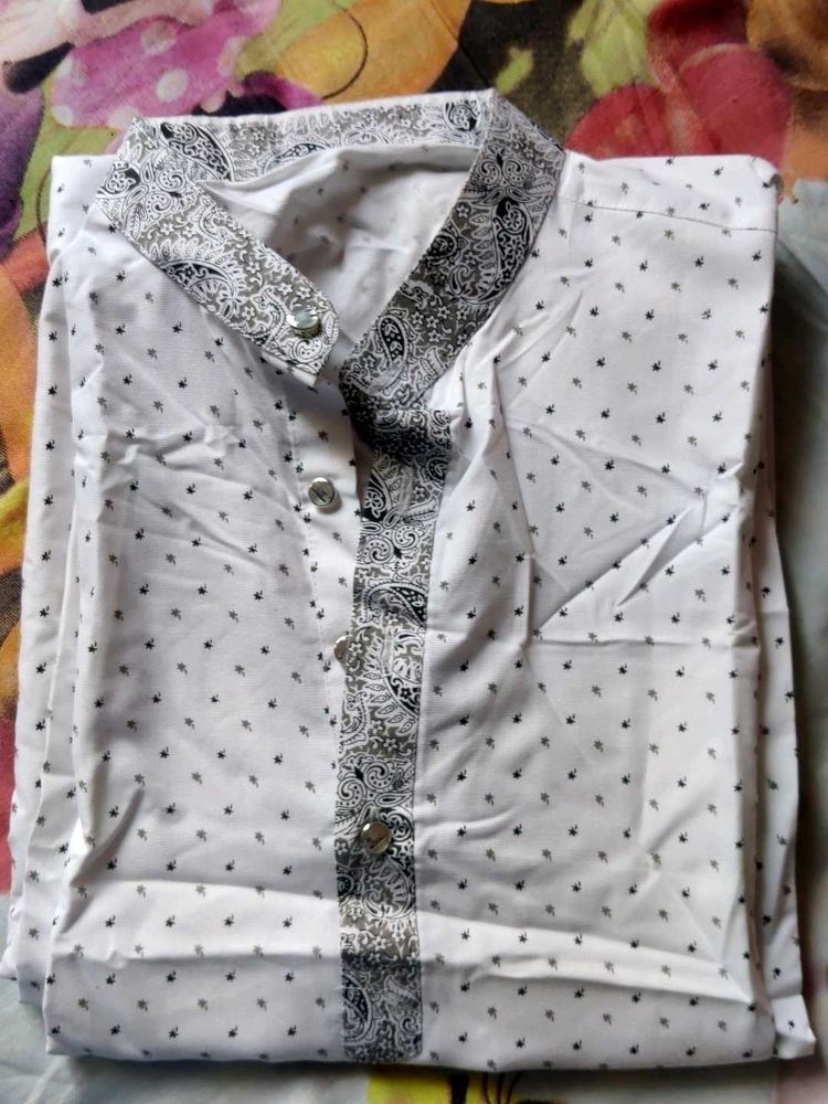 Stylish White Kurta