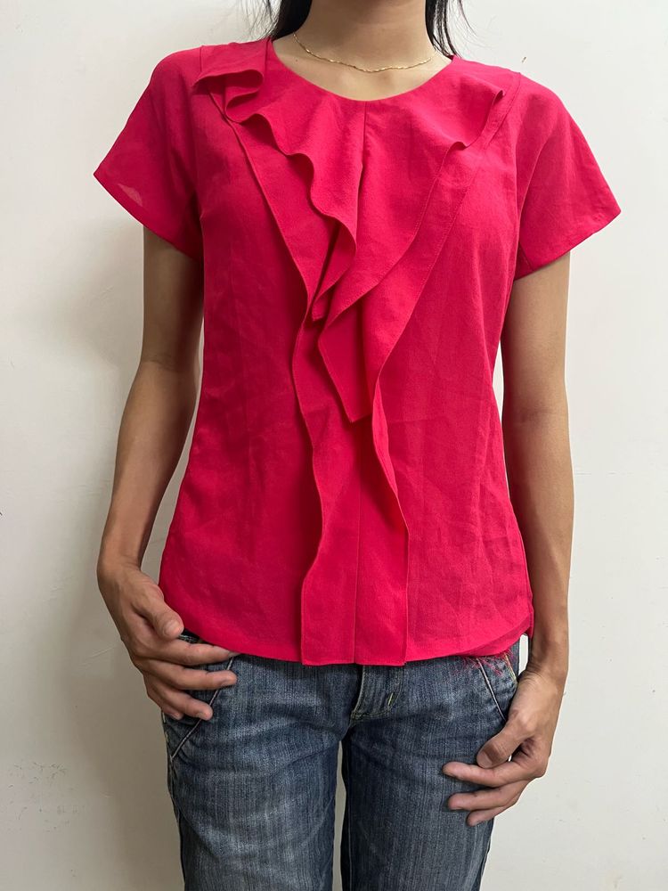ruffled top