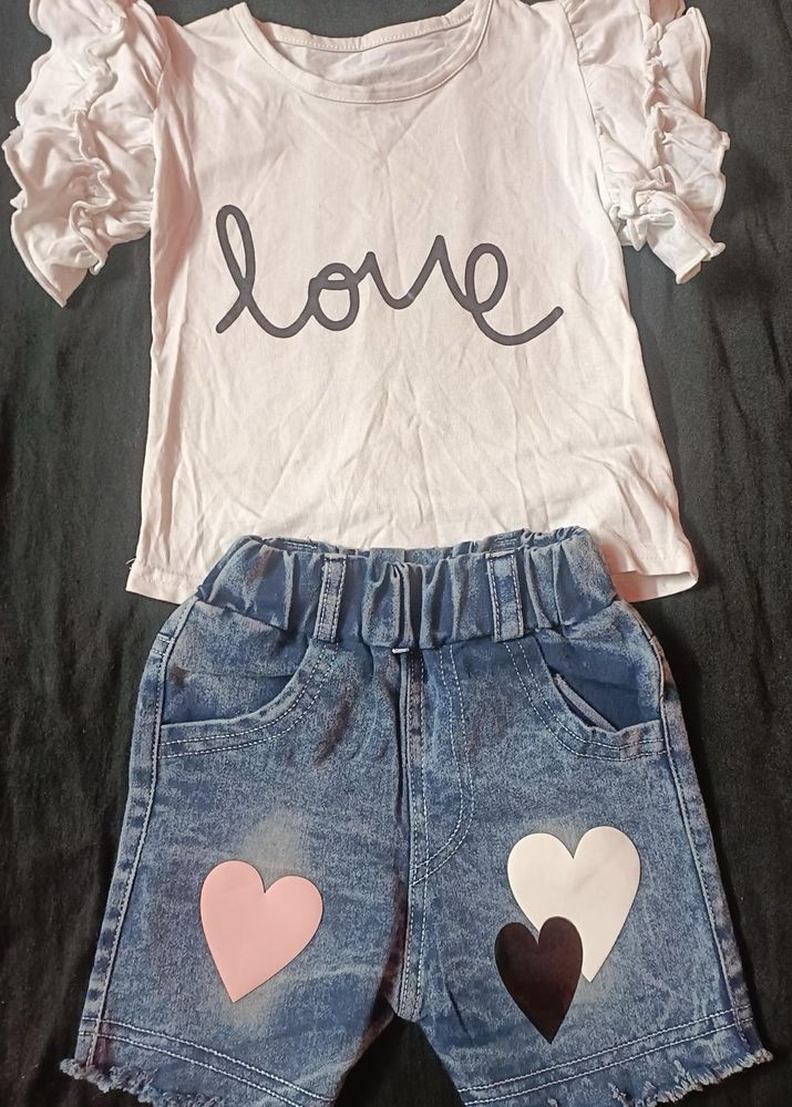 Adorable Girls' Love Outfit