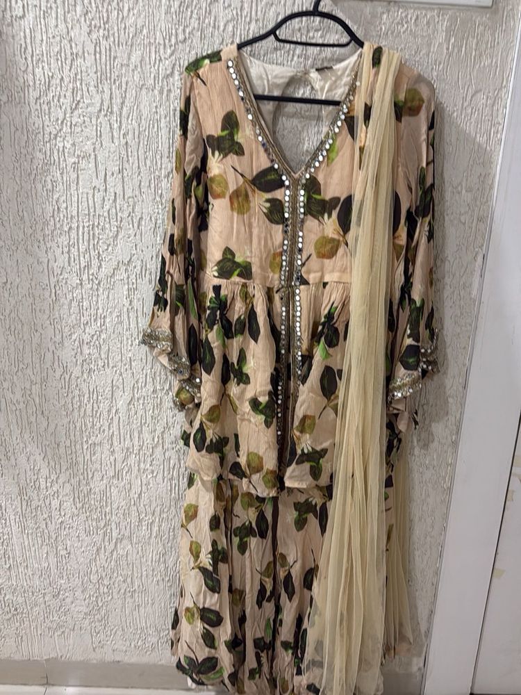 Kurta Set with Dupatta &amp; flared botto