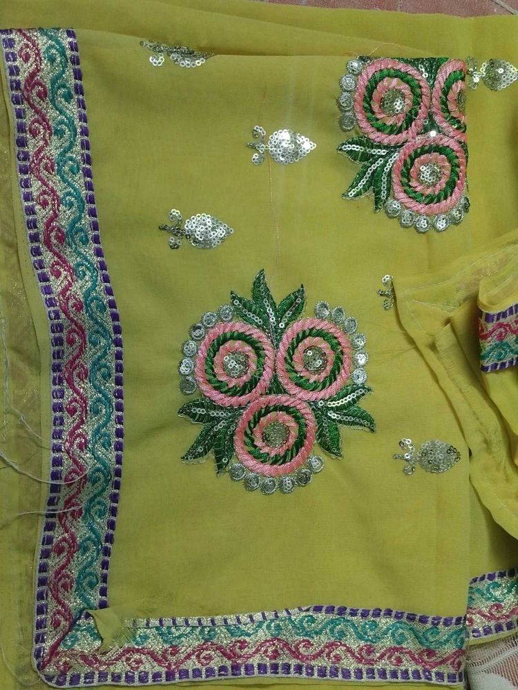 Yellow Color Saree
